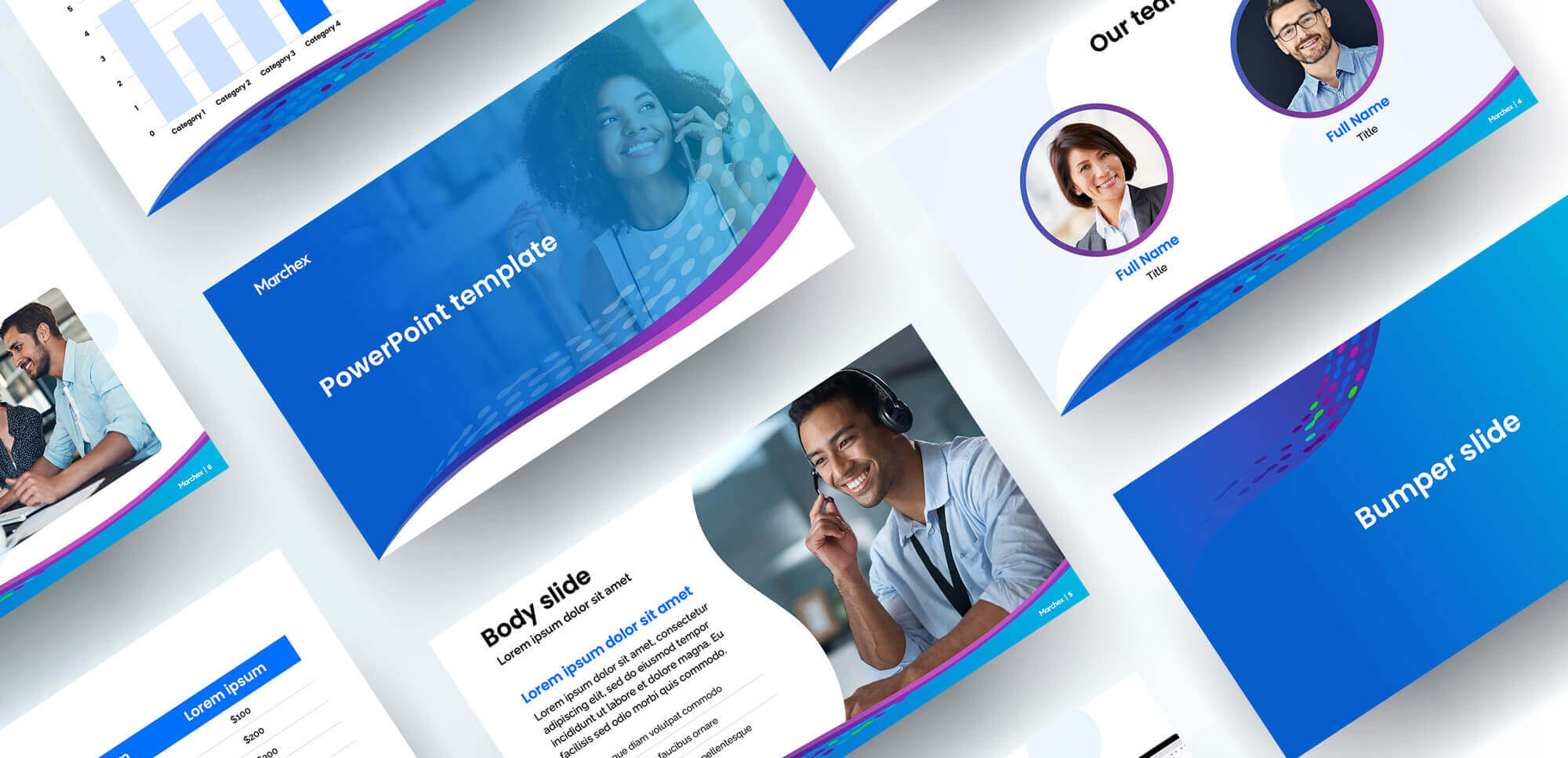 Marchex PowerPoint template