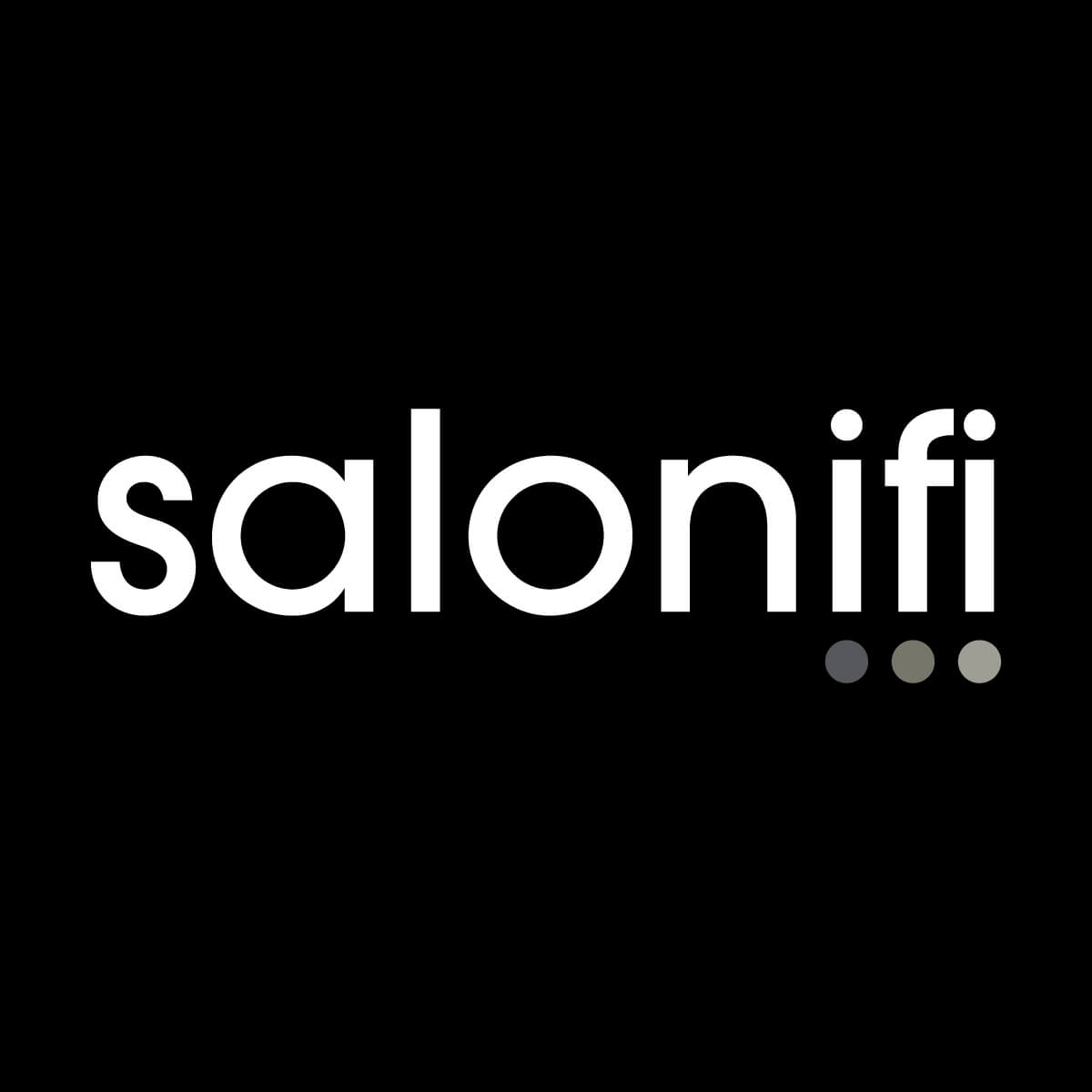 Salonifi light on dark logo